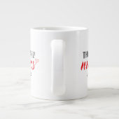 ありがとうナース|おもしろいフォント ジャンボコーヒーマグカップ (裏面)