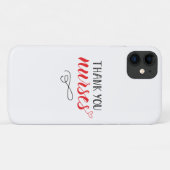 ありがとうナース|おもしろいフォント Case-Mate iPhoneケース (裏面(横))