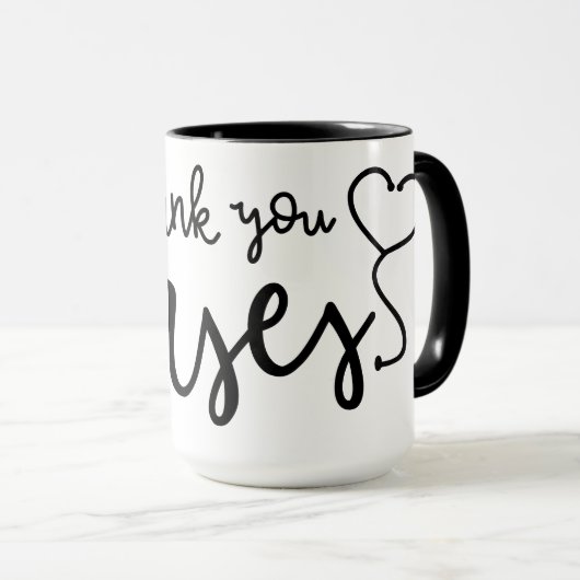 ありがとうナース|スクリファンシープト マグカップ (正面右)