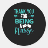 ありがとうナース-ナース感謝 ラウンドシール (正面)