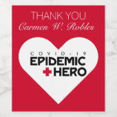 ありがとうナース/博士-流行のヒーロー ワインラベル (シングルラベル)