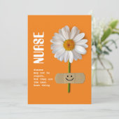 ありがとうナース。笑顔のデイジー カード (スタンド正面)