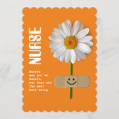 ありがとうナース。笑顔のデイジー カード (正面)
