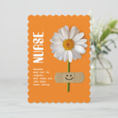 ありがとうナース。笑顔のデイジー カード (スタンド正面)