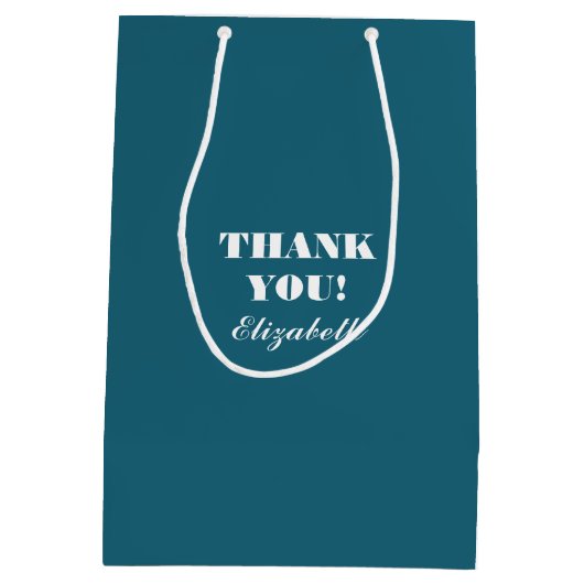 ありがとうナース。笑顔のデイジー ミディアムペーパーバッグ (裏面)