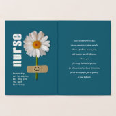 ありがとうナース。笑顔デイジーラグジュアリー 箔カード (内部)