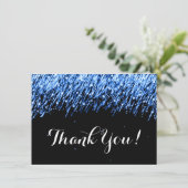 ありがとうノートの落下星"サファイア青"の サンキューカード (スタンド正面)
