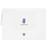 ありがとうノートカード、アイリススケッチ (裏面横)