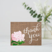 ありがとうノート感謝していお前葉書burlap ポストカード (スタンド正面)