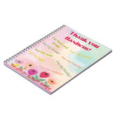 ありがとうハセム螺旋感謝ノート ノートブック (左側)