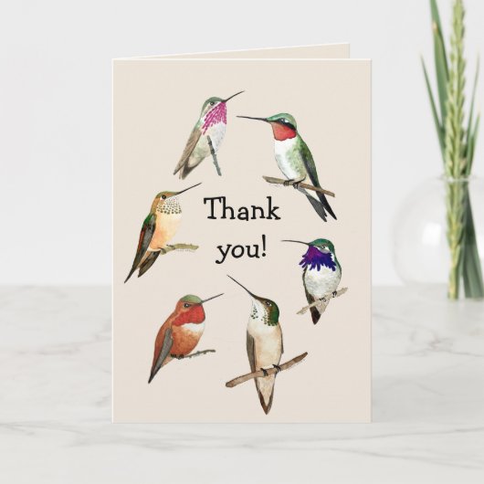 ありがとうハミングバーズカード カード (正面)