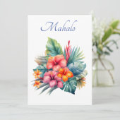 ありがとうハワイアンカード(マハロ感謝していはあなたのこと) サンキューカード (スタンド正面)