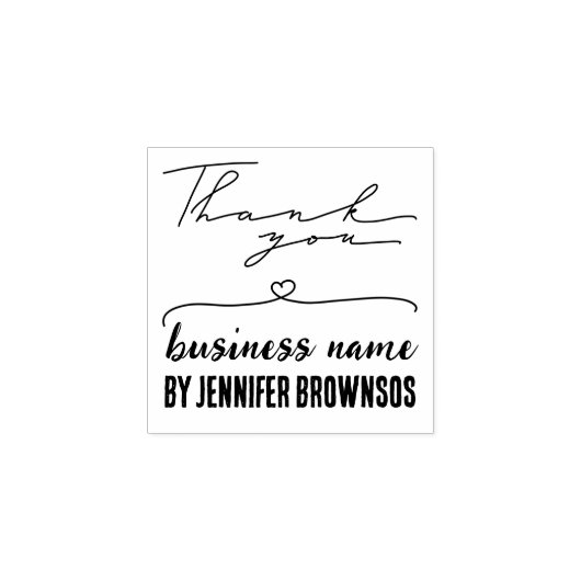 ありがとうハートカワイイミニ ラバースタンプ (インプリント)