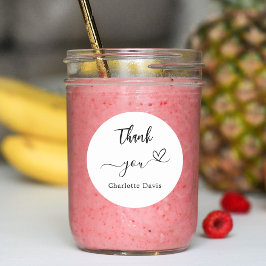 ありがとうハートブランドの色 ラウンドシール