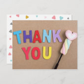 ありがとうハート飴 ポストカード (正面/裏面)