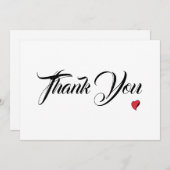 ありがとうハート サンキューカード (正面/裏面)