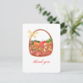 ありがとうバスケットクラシックシンプルかわいいカード シーズンカード (スタンド正面)