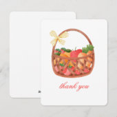 ありがとうバスケットクラシックシンプルかわいいカード シーズンカード (正面/裏面)