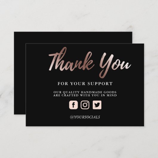 ありがとうバラ金ゴールドメタリックカスタムメディア挿入 (正面/裏面)