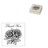 ありがとうバラ ラバースタンプ (押印)