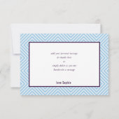 ありがとうバルミツワーモダンエッジ茄子ブルー サンキューカード (裏面)