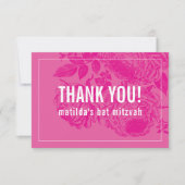 ありがとうバルミツワーモダンエレガントフローラ サンキューカード (正面)