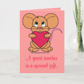 ありがとうバレンタインカード先生 サンキューカード (正面)