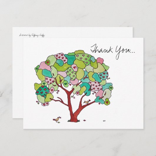 ありがとうバレンタイン ポストカード (正面/裏面)