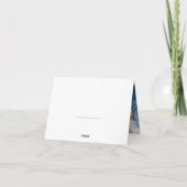 ありがとうバー(ユダヤ教の)バル・ミツバー金ゴールドスター黒い赤 サンキューカード (裏面)