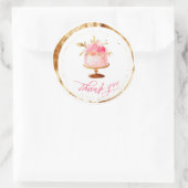 ★ありがとうパティスリー，ベーカリー，ケーキ&スイーツ ラウンドシール (バッグ)