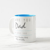 ありがとうパパツートーンコーヒーマグ ツートーンマグカップ (正面左)