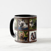 ありがとうパパフォトコラージュマグ素朴 マグカップ (正面左)