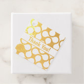 ありがとうパーソナライズされた抽象芸術波パターン フェイバータグ (箱)