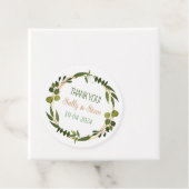 ありがとうパーソナライズされた結婚式の引き出物ラベル フェイバータグ (インサイチュ)