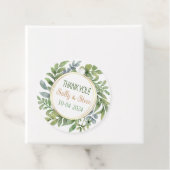 ありがとうパーソナライズされた結婚式の引き出物ラベル フェイバータグ (インサイチュ)