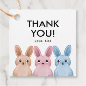 ありがとうパーティーラベルかわいいベビー フェイバータグ (正面)