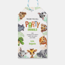 ありがとうパーティー動物かわいいサファリ誕生日