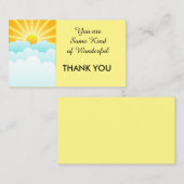 ありがとうビジネス/パーソナル100パック、日の出 名刺 (正面/裏面)