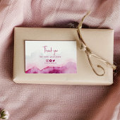 ありがとうピンクのゲート挿入カードのソーシャルリンク エンクロージャーカード