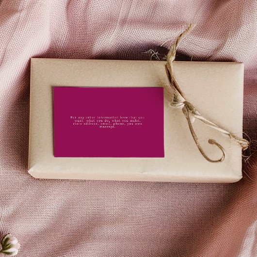 ありがとうピンクのゲート挿入カードのソーシャルリンク エンクロージャーカード