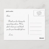 ありがとうピンクのツツジの花杜 鹃 花 ポストカード (裏面)