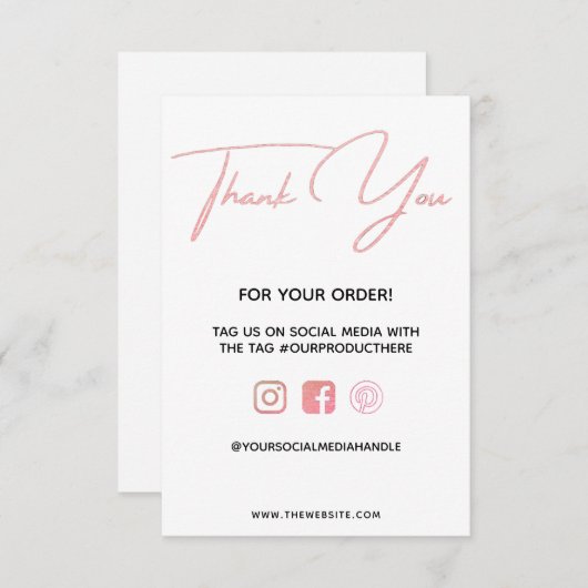 ありがとうピンクカスタムのメディア挿入 (正面/裏面)