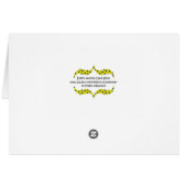 ありがとうピンクキクのマクロフォトノートカード (裏面横)