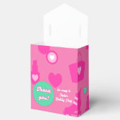 ありがとうピンクドール誕生日パーティー女の子 フェイバーボックス (オープン)