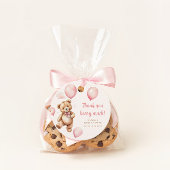 ありがとうピンクバルーンガールテディベア フェイバータグ