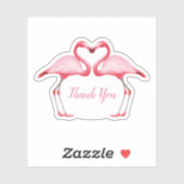 ありがとうピンクフラミンゴ シール (シート)