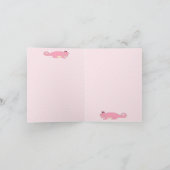 ありがとうピンクモノグラムA 子供用 サンキューカード (内部)