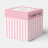 ありがとうピンク/ホワイト/ホワイトのパターストライプン フェイバーボックス (裏面サイド)