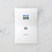 ありがとうピンク・マウンテン絵画のノートカード サンキューカード (内部)