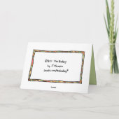 ありがとうファンキーストライプノーテカード サンキューカード (裏面)